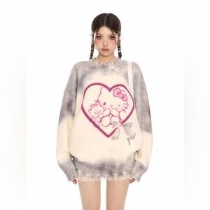 Faux mink Kitty sweater, size S-L